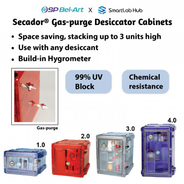 SP Bel-Art, SP Bel-Art Secador Clear 3.0 Auto-Desiccator Cabinet; 230V,  1.6 cu. ft.