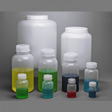 Bel-Art Wide-Mouth 500ml Polyethylene Bottles – Heavy Duty Closure (Pack of 6)