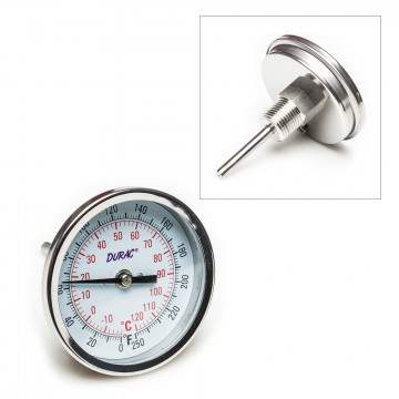 Surface Dial Lab Thermometer, 0 to 500F